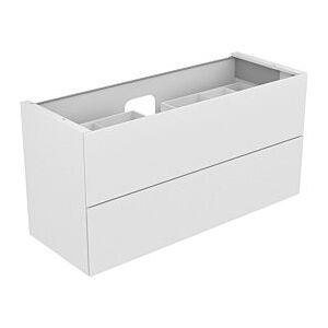 Keuco Edition 11 Unterschrank 31362210100 140 x 70 x 53,5 cm, mit LED, Lack Hochglanz Weiss