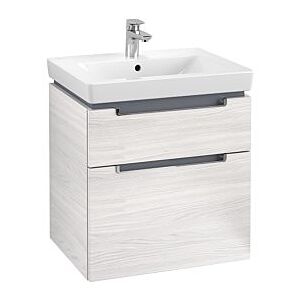 Villeroy und Boch Villeroy & Boch Subway 2.0 Waschtischunterschrank A90910E8, 58,7x59x45,4cm, White Wood, chrom