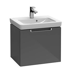 Villeroy und Boch Villeroy & Boch Subway 2.0 Waschtisch-Unterschrank A68510PD 48,5x42x38cm, 1 Auszug, Griff chrom, black matt lacquer