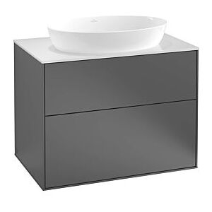 Villeroy und Boch Finion Waschtischunterschrank G99200GK 80x60,3cm, Emotion, Abdeckplatte black matt, Anthracite matt