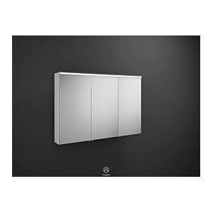 Burgbad Eqio Spiegelschrank SPGS120L 120x80x17cm, 3 Türen, weiß hochglanz