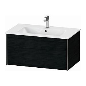 Duravit XViu Waschtisch-Unterschrank XV40260B216 81 x 40 x 48 cm, Eiche schwarz, 1 Auszug, wandhängend, schwarz matt