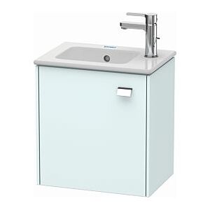 Duravit Brioso Waschtischunterbau BR4000L1009 420x442x289mm, Lichtblau Matt/Chrom, Tür links