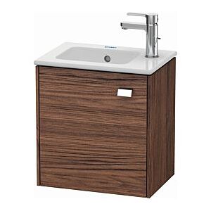 Duravit Brioso Waschtischunterbau BR4000L1021 420x442x289mm, Nussbaum Dunkel/Chrom, Tür links