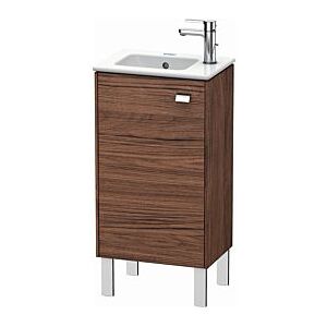 Duravit Brioso Waschtischunterbau BR4400L1021 420x683mm, Nussbaum Dunkel/Chrom, Tür links