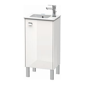 Duravit Brioso Waschtischunterbau BR4400R1022 420x683mm, Weiß Hochgl., Tür rechts, Griff Chrom