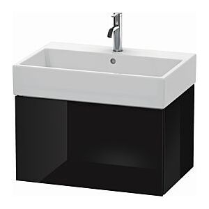 Duravit L-Cube Waschtisch-Unterschrank LC617604040 68,4 x 45,9 cm, schwarz hochglanz, 1 Auszug, wandhängend