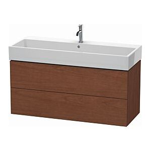 Duravit L-Cube Waschtisch-Unterschrank LC627901313 118,4x 45,9 cm, amerikanischer nussbaum, 2 Schubkästen, wandhängend