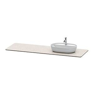 Duravit Luv Waschtisch-Konsole LU9468R2525 178,3x59,5cm, rechts, Sand Struktur, aus Quarzstein, 1 Ausschnitt