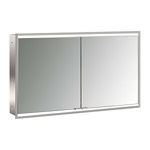 Emco prime Unterputz-Lichtspiegelschrank 949706256 1200x730mm, 2-türig, aluminium/spiegel