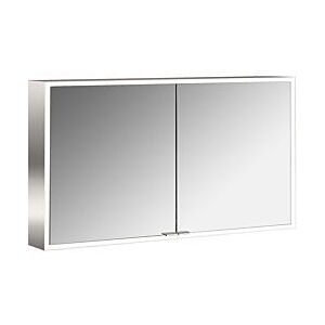 Emco prime Aufputz-Lichtspiegelschrank 949706284 1200x700mm, 2-türig, aluminium/spiegel