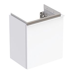 Geberit iCon Handwaschbecken-Unterschrank 502300012 37x41,5x27,9cm, 1 Tür, Anschlag rechts, weiß hochglänzend, Griff glanzverchromt