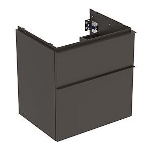 Geberit iCon Waschtisch-Unterschrank 502303JK1 59,2x61,5x47,6cm, 2 Schubladen, lava matt/lava matt