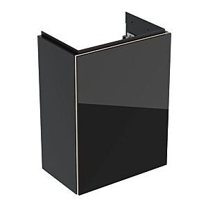 Geberit Acanto Waschtischunterschrank 500607161 39,6x53,4x24,6 cm, Glas schwarz - schwarz matt