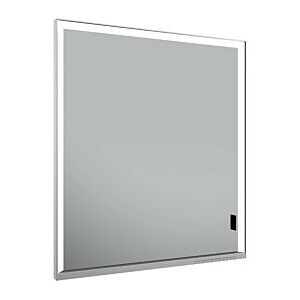 Keuco Royal Lumos Spiegelschrank 14311172201 Wandeinbau, silber-eloxiert, verdecktes Ablagefach, 650 x 735 x 165 mm, Anschlag links