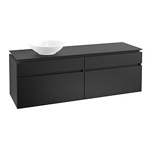 Villeroy und Boch Villeroy & Boch Legato Waschtischunterschrank B59600PD 160x55x50cm, Black Matt Lacquer