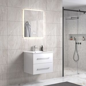 Hangzhou Hongshi Trading Lindadesign 60 Cm Badeværelsesmøbel M/hvid Håndvask Og Spejl