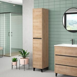 Columna de baño Madrid blanco 60x185x30.5 cm