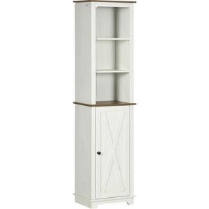 kleankin Mueble para Debajo del Lavabo de Madera Armario de Baño de Suelo  Mueble Bajo Lavabo de Pie con 2 Puertas y Estante 60x30x60 cm Blanco :  : Hogar y cocina