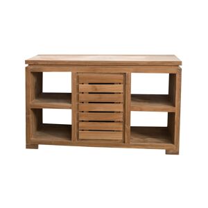 Wanda Collection Mueble cómoda aparador para cuarto de baño de teca maciza 120 cm