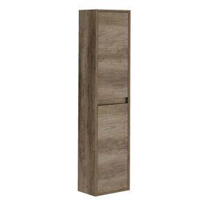 Mirakemuebles Columna de baño con 2 puertas y 2 estantes nordik