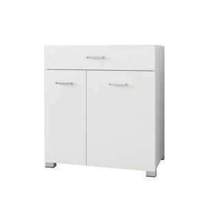 ML-Design Armario para ropa blanca 75x78,5x45 cm aglomerado MDF blanco