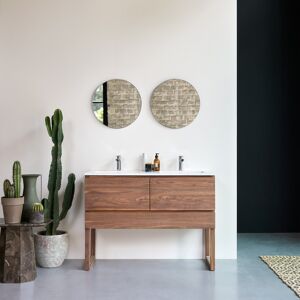 Mueble de baño en roble macizo y cerámica 120 cm Easy - Baño / Mueble de  baño - Tikamoon