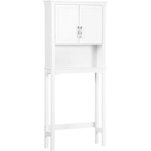 Kleankin Mueble sobre inodoro color blanco 71 x 20.5 x 165 cm