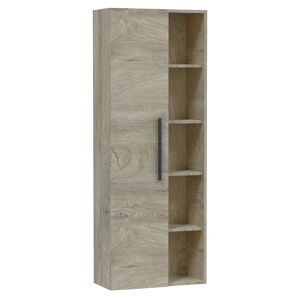 HOMN Armario de baño 1 puerta 5 huecos, 135 cm