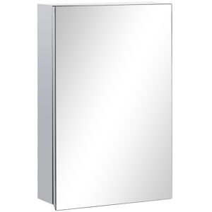 Kleankin Armario con espejo color plata 39 x 12 x 60 cm