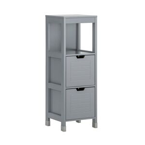 SoBuy Armario de baño mdf gris