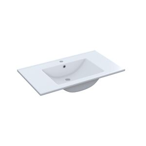 Hogar24 Lavabo blanco cerámico para muebles de 80 x 45 cm