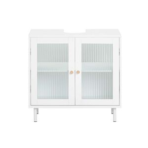 SoBuy Mueble para debajo del lavabo 2 puertas mdf blanco