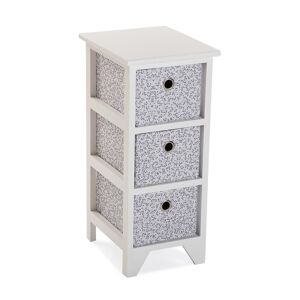 Versa Home Mueble para baño en aglomerado blanco con 3 cajones Oxford