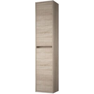 Armario alto de baño Kleankin blanco 43x35x160 cm MDF