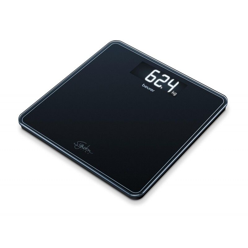 Beurer GS400 Glass Bathroom Scale Black 1 kpl Henkil&ouml;vaaka