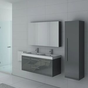 Distribain Meuble de salle de bain PALERME Gris Taupe