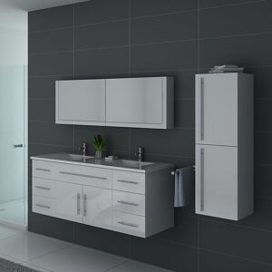 Distribain Meuble de salle de bain DIS749 Blanc