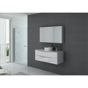 Distribain Meuble de salle de bain Terranova 1200 Blanc