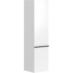 Allibert - Colonne de salle de bain à suspendre santiago blanc brillant 2 portes à fermeture progressive 40 x 156 x 37 cm - Blanc Alpin - Publicité