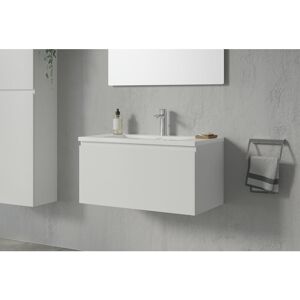 Ensemble de meubles de salle de bain Alice 800 avec lavabo - couleur meuble et lavabo au choix Blanc brillant, Blanc brillant - Bernstein - Publicité