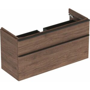 Smyle Square - Meuble pour lavabo, 1184x470x617 mm, 2 tiroirs, noyer / lave 500.355.JR.1 - Geberit - Publicité