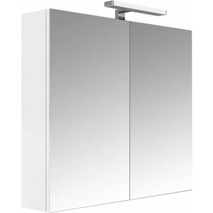 Allibert - Armoire de salle de bain juno murale avec miroir 80 x 75,2 x 16 cm - Blanc - Publicité
