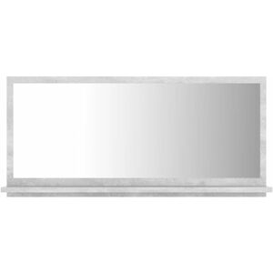 Vidaxl - Miroir de salle de bain Gris béton 80x10,5x37 cm Aggloméré Gris béton - Publicité