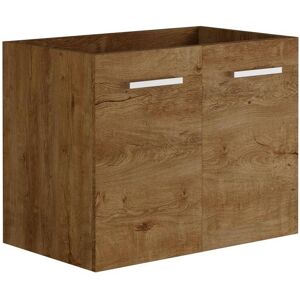 Vente unique Meuble sous vasque suspendu Coloris naturel fonce L60 cm MIELA II