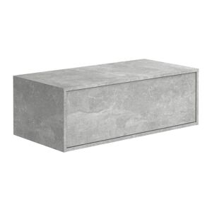 Vente unique Meuble sous vasque suspendu Coloris gris beton 94 cm TEANA II