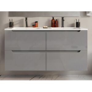 Vente unique Meuble sous vasque suspendu Gris L120 x H57 cm SELITA