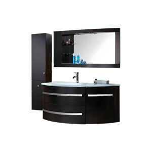 ELITESHOPPING Meuble de Salle de Bain 120 cm Colonne et Lavabo inclus – Alicia