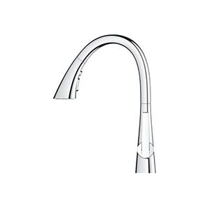 Grohe Mitigeur cuisine Zedra 3 jets Bec haut chrome douchette extractible - Publicité