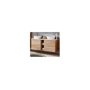 AC-Deco Ensemble meuble sous-vasque + vasque à poser - 140 cm - capri oak - Publicité